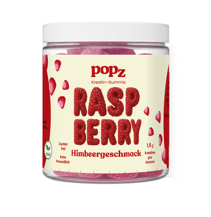 creatine gummies jar raspberry