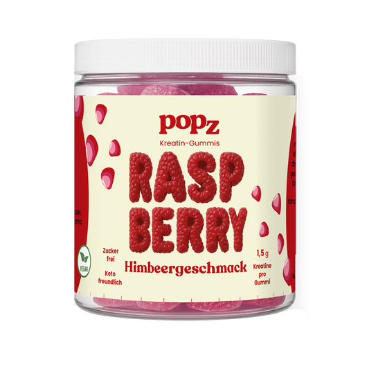 creatine gummies jar raspberry